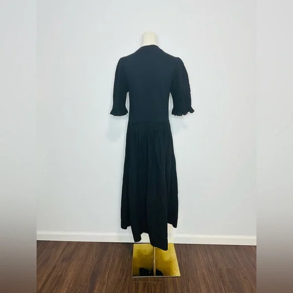 Sea NY Willa Smocking Puff Sleeve Dress